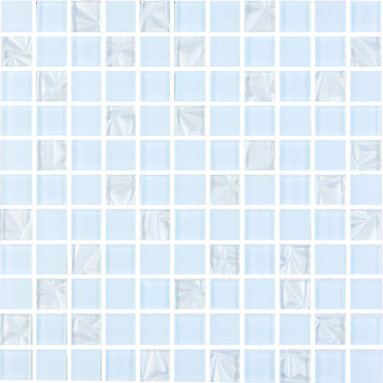 Мозаика GM 8019 C3 Pearl S4-Ceramik White-White 300×300x4 Котто Керамика - зображення 1