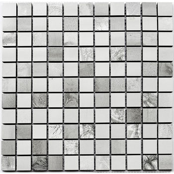Мозаика СM 3021 C3 Impression-Gray-White 300x300x9 Котто Керамика - зображення 1