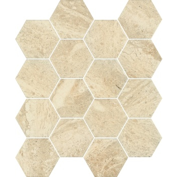 Мозаїка Sunlight Stone Beige Hexagon 220x255x6 Paradyz - зображення 1