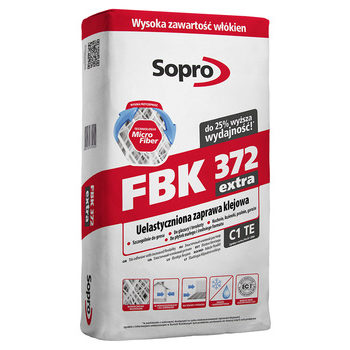 Клей для плитки Sopro FBK 372 extra (22,5 кг) - зображення 1