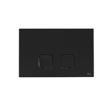 Кнопка зливу Plain Black Soft-touch (070829), OLI - зображення 1