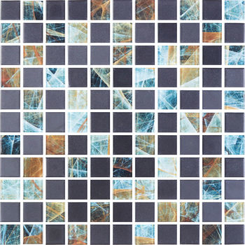 Мозаика GMP 0825045 С2 Print 42-Black MATT 300×300x8 Котто Керамика - зображення 1
