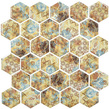 Мозаїка HP 6021 Hexagon 295x295x9 Котто Кераміка - зображення 1