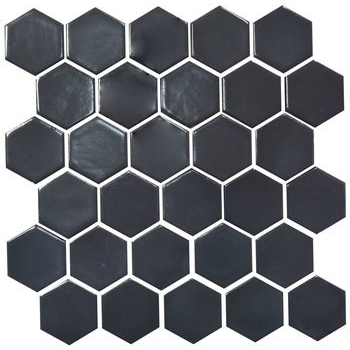 Мозаика H 6022 Hexagon Grafit Black 295x295x9 Котто Керамика - зображення 1