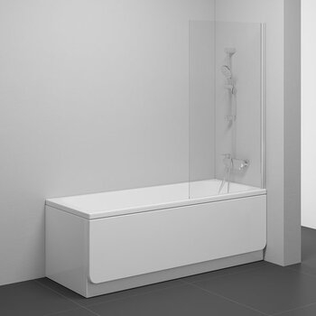 Шторка для ванни нерухома одноелементна NVS1-80 Transparent Chrome RAVAK - зображення 1
