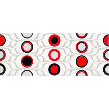 Декор Red Circles Inserto 200x500x9 Konskie - зображення 1