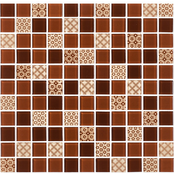 Мозаика GM 4054 C3 Brown D-Brown M-Structure 300x300x4 Котто Керамика - зображення 1