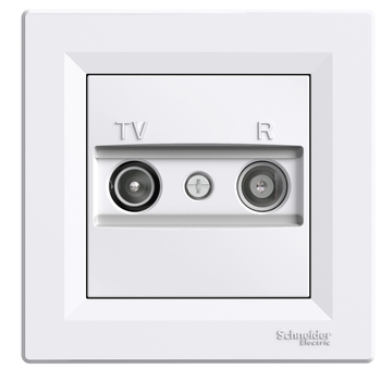 Розетка TV-R кінцева Білий ASFORA (EPH3300121), Schneider Electric - зображення 1