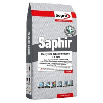 Затирка для швов Sopro Saphir 9524 черный №90 (3 кг) - зображення 1