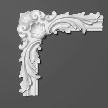 Кутовий елемент поліуретановий Grand Decor (HCR 524-2), ELITE DECOR - зображення 1