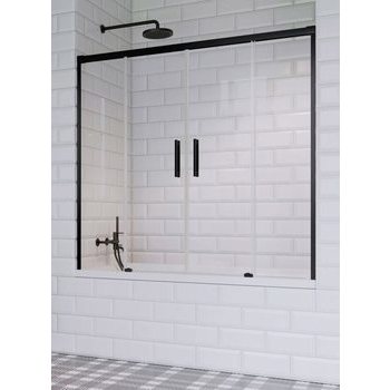 Двери для ванны Idea Black PN DWD 140,  RADAWAY - зображення 1