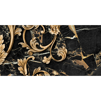Декор Saint Laurent Decor №4 чёрный 300x600x9 Golden Tile - зображення 1