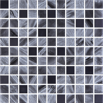 Мозаика GMP 0425005 С2 Print 3-Black MATT 300x300x4 Котто Керамика - зображення 1