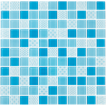 Мозаика GM 4051 C3 Blue D-Blue M-Structure 300×300x4 Котто Керамика - зображення 1