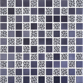 Мозаика GMP 0825010 С2 Print 10-Black MATT 300×300x8 Котто Керамика - зображення 1