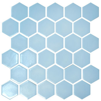 Мозаика H 6026 Hexagon Light Blue 295×295x9 Котто Керамика - зображення 1