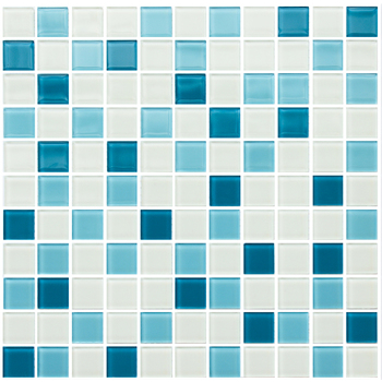 Мозаїка GM 4039 C3 Cerulean M-Cerulean W-White 300x300x4 Котто Кераміка - зображення 1