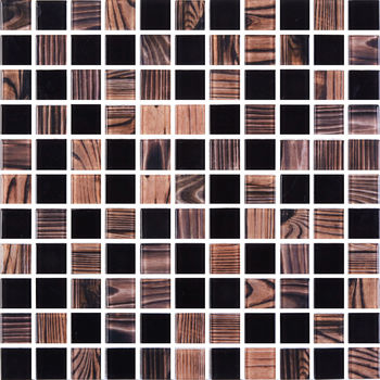 Мозаика GMP 0825051 С2 Print 46-Black 300x300x8 Котто Керамика - зображення 1