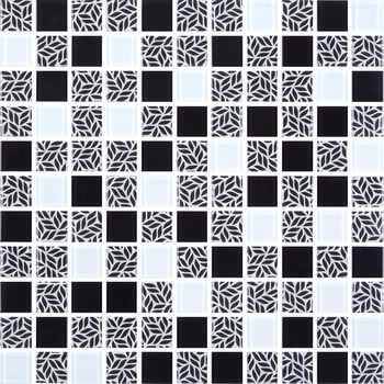 Мозаїка GMP 0825011 С3 Print 10-Black-White 300×300x8 Котто Кераміка - зображення 1