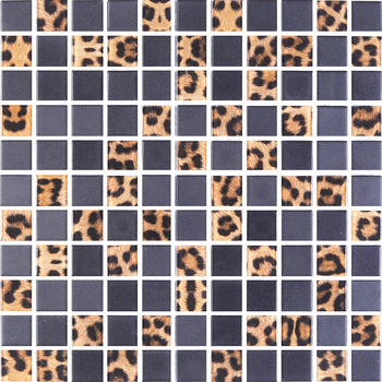 Мозаика GMP 0825043 С2 Print 41-Black MATT 300×300x8 Котто Керамика - зображення 1