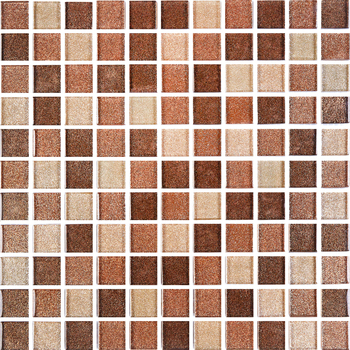 Мозаїка GM 8007 C3 Brown Dark-Brown Gold-Brown Brocade 300x300x8 Котто Кераміка - зображення 1