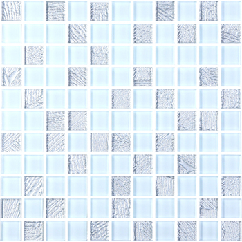 Мозаика GM 8015 C2 Silver S5-White 300x300x8 Котто Керамика - зображення 1