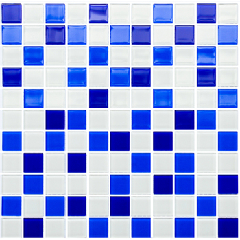 Мозаїка GM 4033 C3 Cobalt D-Cobalt M-White 300x300x8 Котто Кераміка - зображення 1