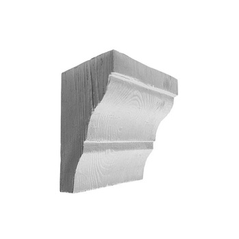 Консоль балки поліуретанової DecoWood (Рустик EQ 035 classic біла 19x13), ELITE DECOR - зображення 1