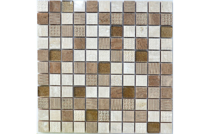 Мозаика СМ 3044 С3 Beige-Brown-Brown Gold 300x300x9 Котто Керамика - Зображення 06f49-cm-3044-c3-beige-brown-brown-gold.jpg