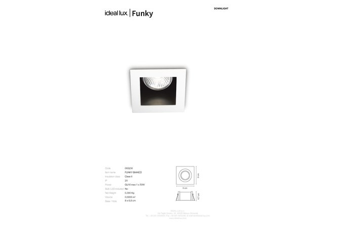 Точечный светильник FUNKY CROMO (083193), IDEAL LUX - Зображення 083230_SC.jpg
