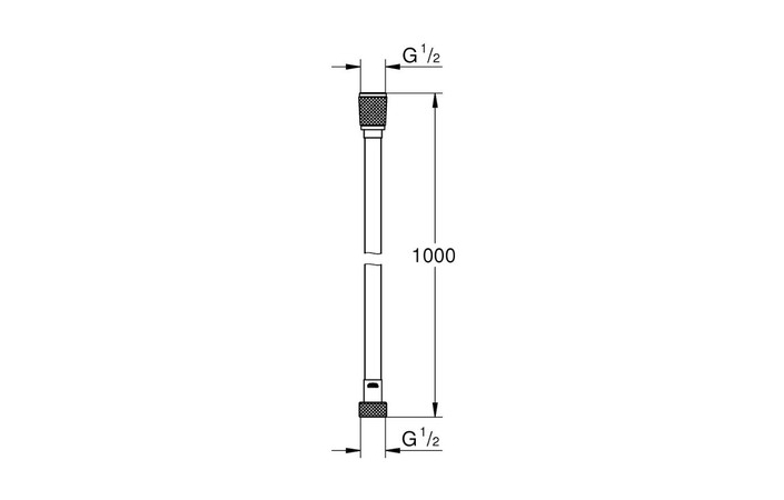 Душевой шланг 1000 мм Silverflex Longlife (26334000), Grohe - Зображення 1012f-2633.jpg