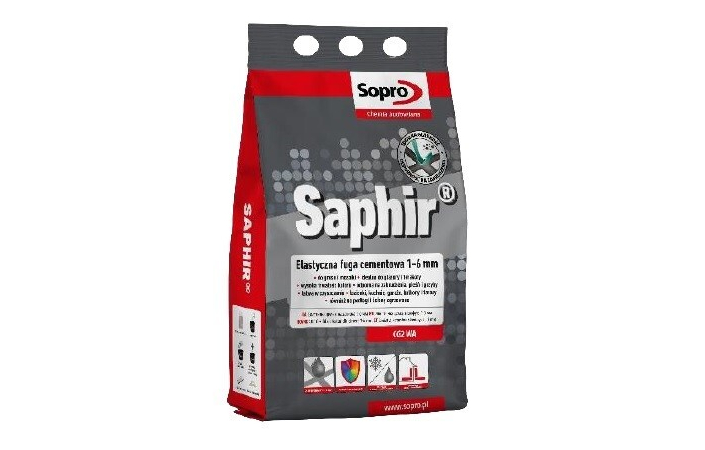 Затирка для швов Sopro Saphir 9513A манхэттен №77 (2 кг) - Зображення 117271010-fa439.jpg