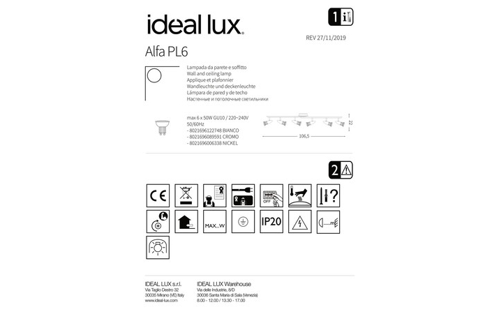 Спот ALFA PL6 NICKEL (006338), IDEAL LUX - Зображення 122748_.jpg