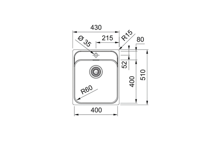 Кухонная мойка SMART SRX 210-40 TL Полированная FRANKE - Зображення 130553480-a918e.jpg