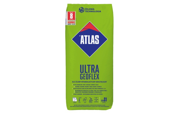 Клей для плитки Atlas Ultra Geoflex (25 кг) - Зображення 130728334-481a3.jpg