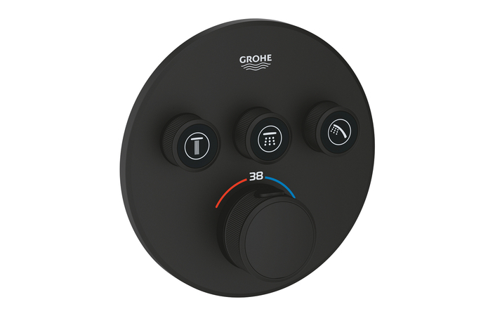 Смеситель для душа Grohtherm SmartControl 29508KF0 Black matt Grohe - Зображення 132355281-3635f.jpg