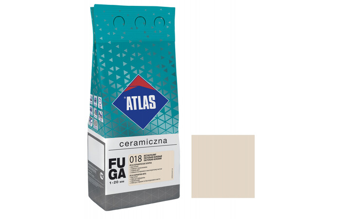 Затирка для швів Atlas керамічна пастельно-бежевий №018 (2 кг) - Зображення 132588931-5f01f.jpg