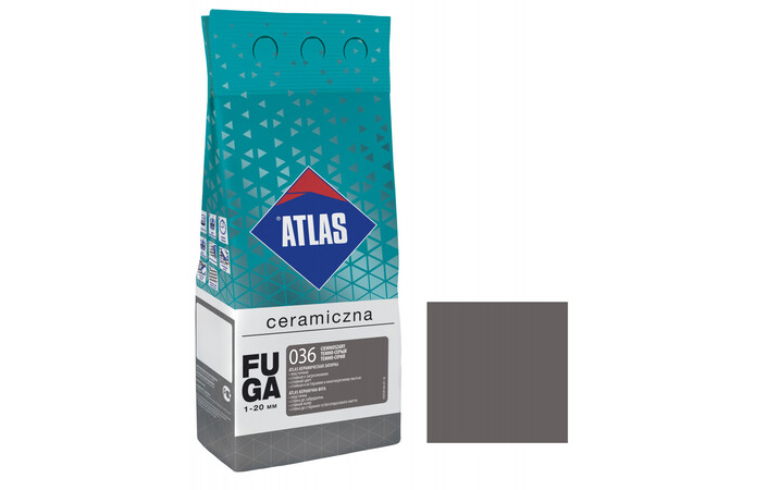 Затирка для швов Atlas керамическая темно-серый №036 (2 кг) - Зображення 132588939-904d1.jpg