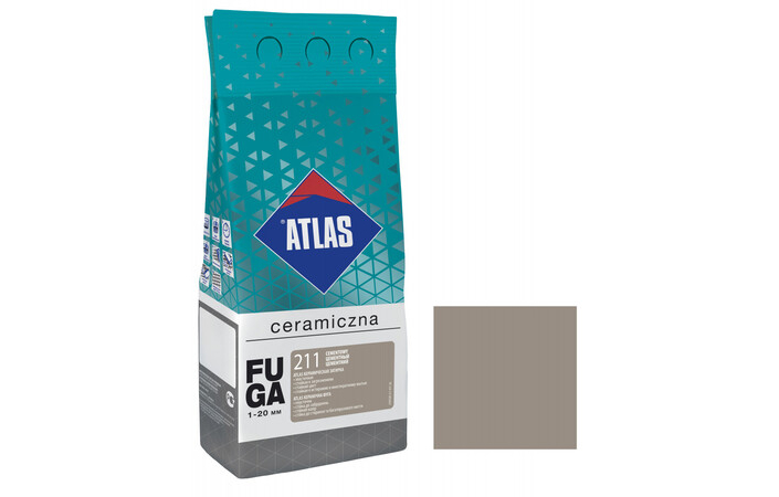 Затирка для швів Atlas керамічна цементний №211 (2 кг) - Зображення 132591525-29602.jpg