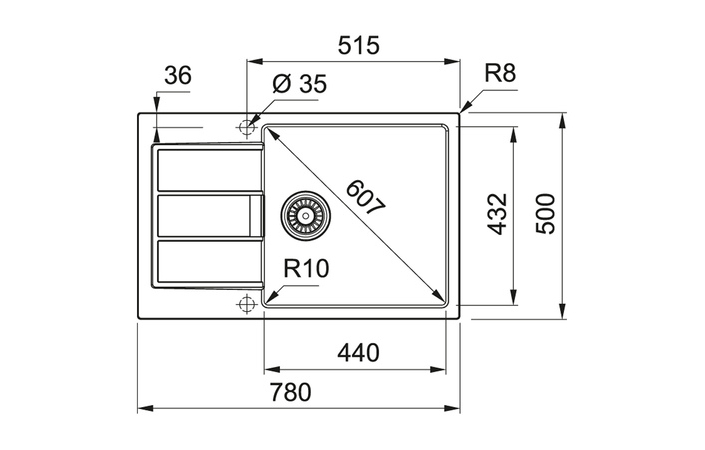 Кухонна мийка Sirius 2.0 S2D 611-78 XL Сірий FRANKE - Зображення 134455086-7d1b7.jpg