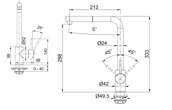 Смеситель для кухни Sirius Pull Out Хром-Оникс 115.0668.279 Franke - Зображення 135833894-fec88.jpg