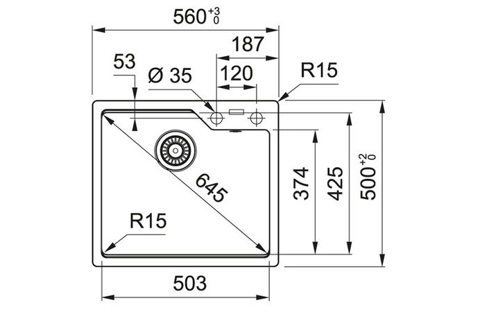 Кухонна мийка Urban UBG 610-56 Black matt FRANKE - Зображення 144460030-7df03.jpg
