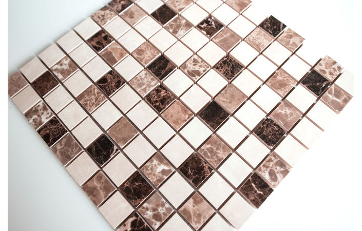 Мозаїка CM 3024 C3 Brown-Beige-White 300x300x9 Котто Кераміка - Зображення 15005-cm-3024-c2-brown-beige-white.jpg