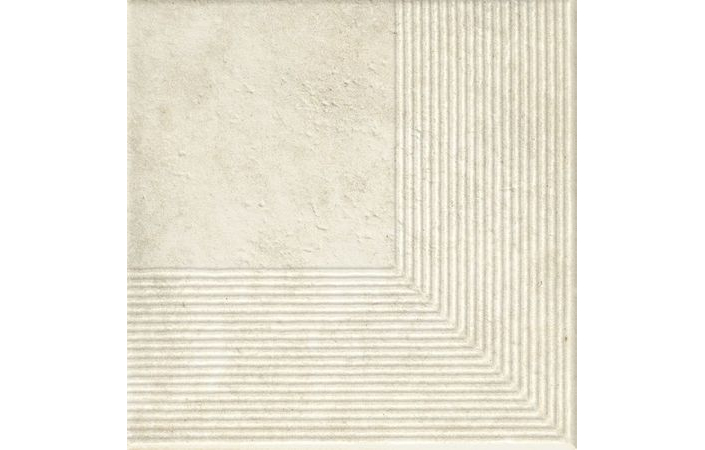 Scandiano Beige Stopnica сходинка кутова 30×30 см, Paradyz - Зображення 1514b-scandiano-stopnica-strukturalna-z-ryflem-narozna-beige-300x300x11-1.jpg