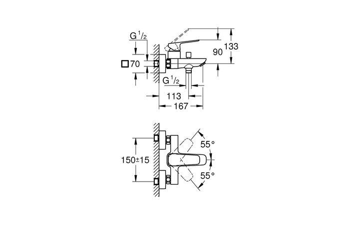 Смеситель для ванны Cubeo 1018130000 Grohe - Зображення 154806628-a6455.jpg