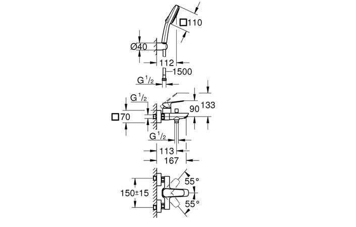 Змішувач для ванни Cubeo 1018140000 Grohe - Зображення 154806630-b1d4a.jpg