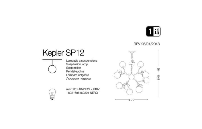 Люстра KEPLER SP12 (162201), IDEAL LUX - Зображення 162201-.jpg