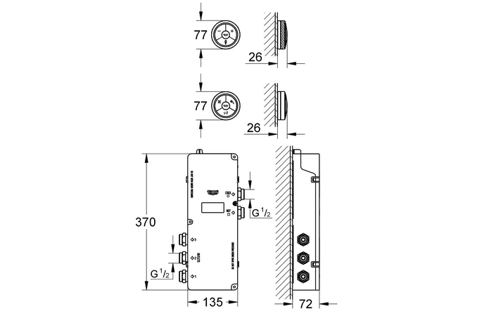 Змішувач електронний F-digital 36289000 Grohe - Зображення 164702879-9804e.jpg