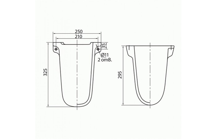 Полупьедестал для умывальника Freja L77100000 Kolo - Зображення 164702904-b2f4e.jpg