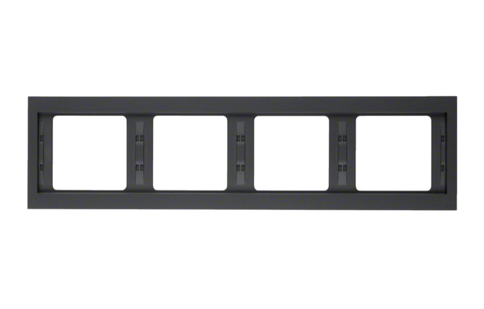 Рамка 4-местная Berker K1 Антрацит горизонтальная 13837006 Hager - Зображення 164711551-39c8c.png